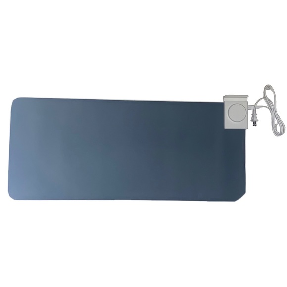 Extended Leather Heated Desktop Mouse Pad 31” x 13”, Grey Color Model LY-WD8033 - Picture 2 of 4